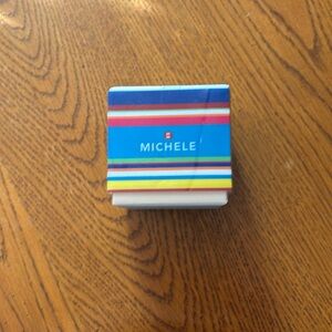 Michele Navy blue watch